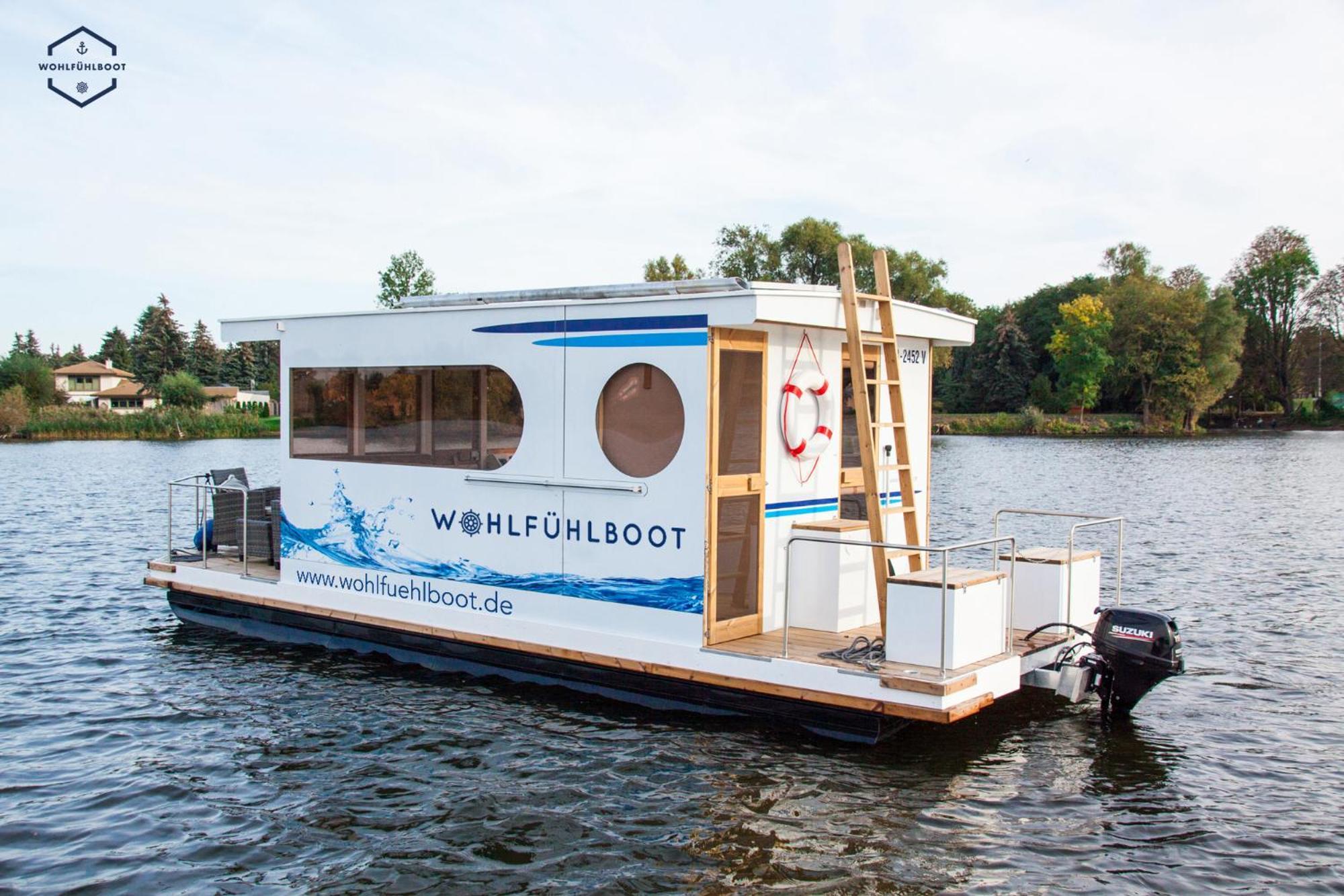 Wohlfuehlboot Hausboot - Festlieger Im Hafen Bad Saarow - Wc An Bord, Dusche An Land Hotel Kültér fotó